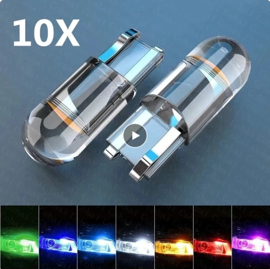 Lâmpada LED Super Brilhante para Carro (10 unidades)