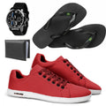Kit 4 em 1 Sapatênis Vegas + Chinelo + Carteira e Relógio - Frete Grátis + Envio Imediato + Brinde