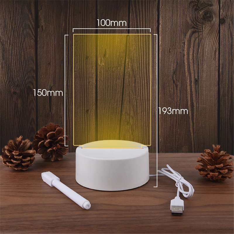 Luminaria Quadro de Mensagens LED USB