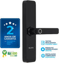 Fechadura Digital de Embutir Wi-Fi com Biometria, Elsys, ESF-DE4000B, Preta - Abertura via Biometria, Senha Numérica e Aplicativo