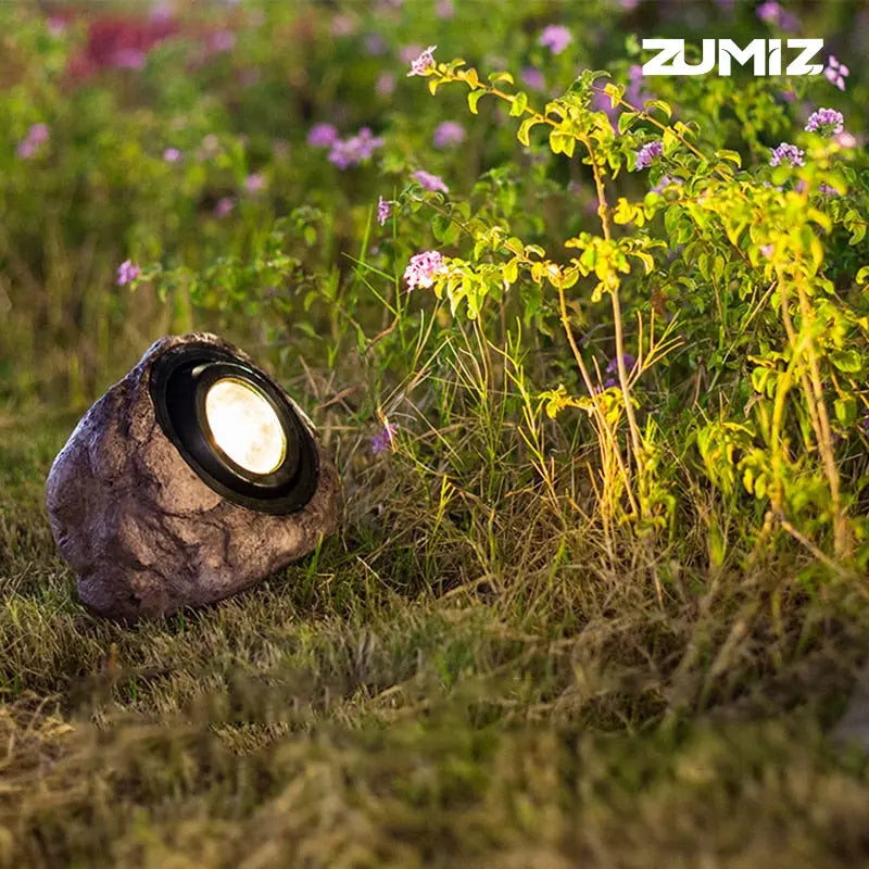 Inova Rocks | Luminária de Led Solar para Jardim À Prova d'água