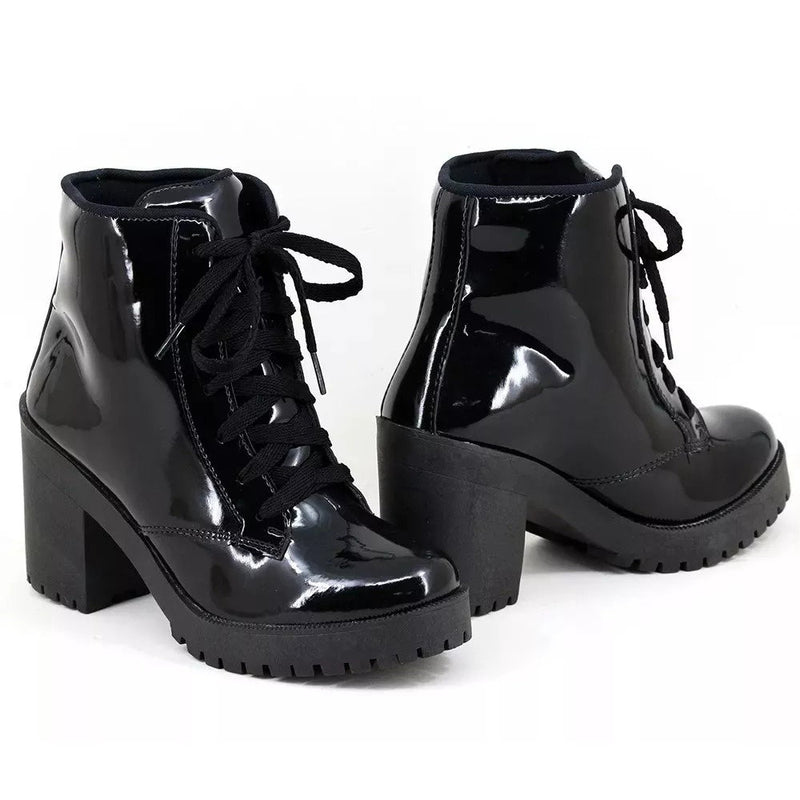 Bota Coturno Feminino Sola Tratorada + Frete Grátis + Envio Imediato + Brinde