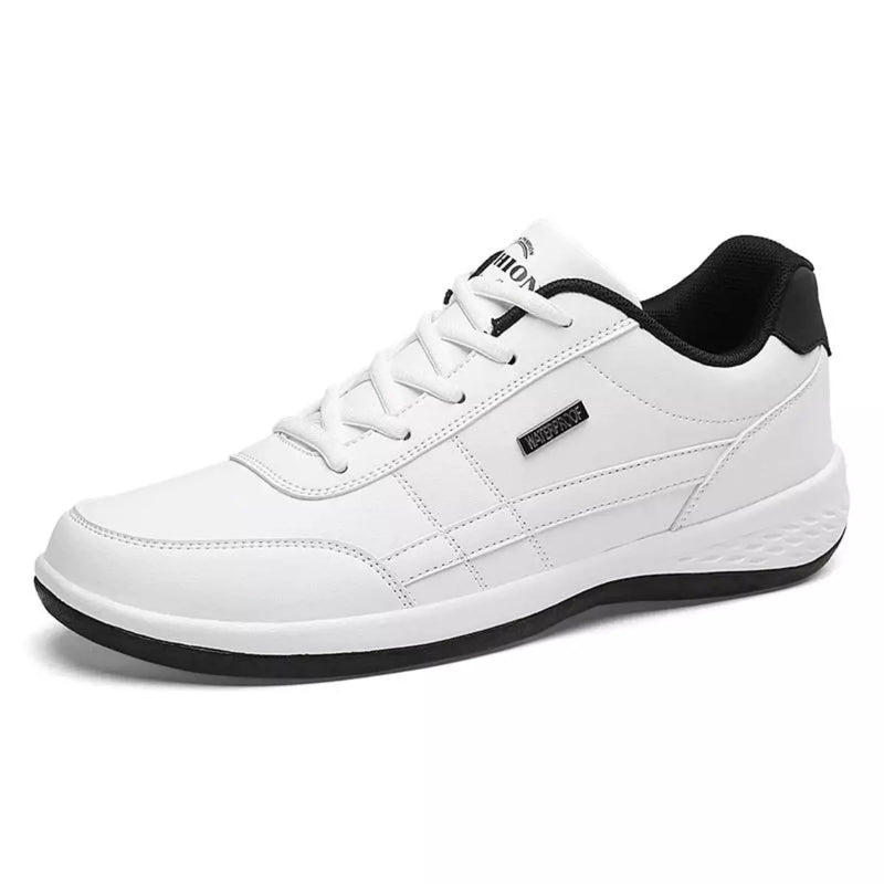 Tênis OrtoPlus Masculino de Couro + Frete Grátis + Envio Imediato + Brinde