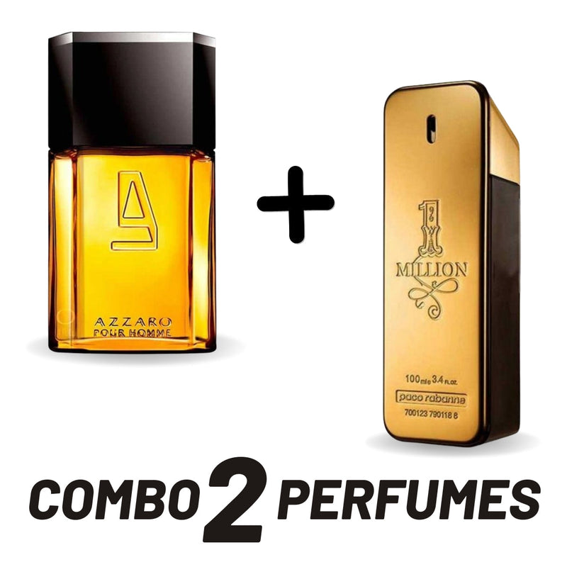 Combo Azzaro + 1 Million - Frete Grátis - Envio Imediato - Brinde