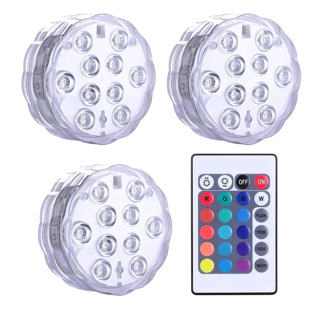AquaGlow® | Iluminação Premium Para Piscina com Controle Remoto