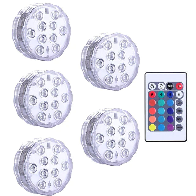 AquaGlow® | Iluminação Premium Para Piscina com Controle Remoto