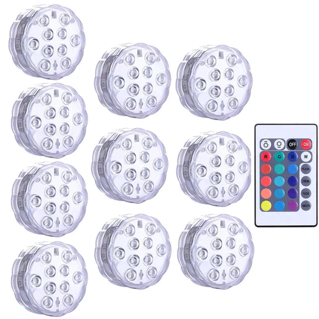 AquaGlow® | Iluminação Premium Para Piscina com Controle Remoto
