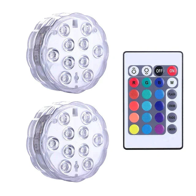 AquaGlow® | Iluminação Premium Para Piscina com Controle Remoto