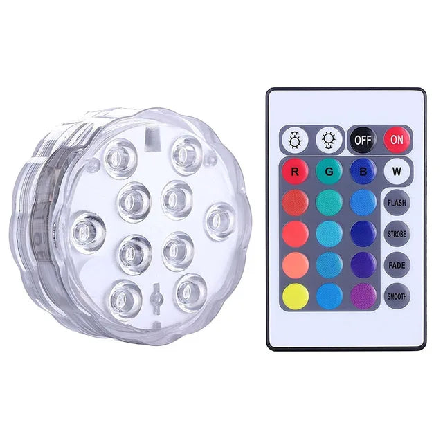 AquaGlow® | Iluminação Premium Para Piscina com Controle Remoto