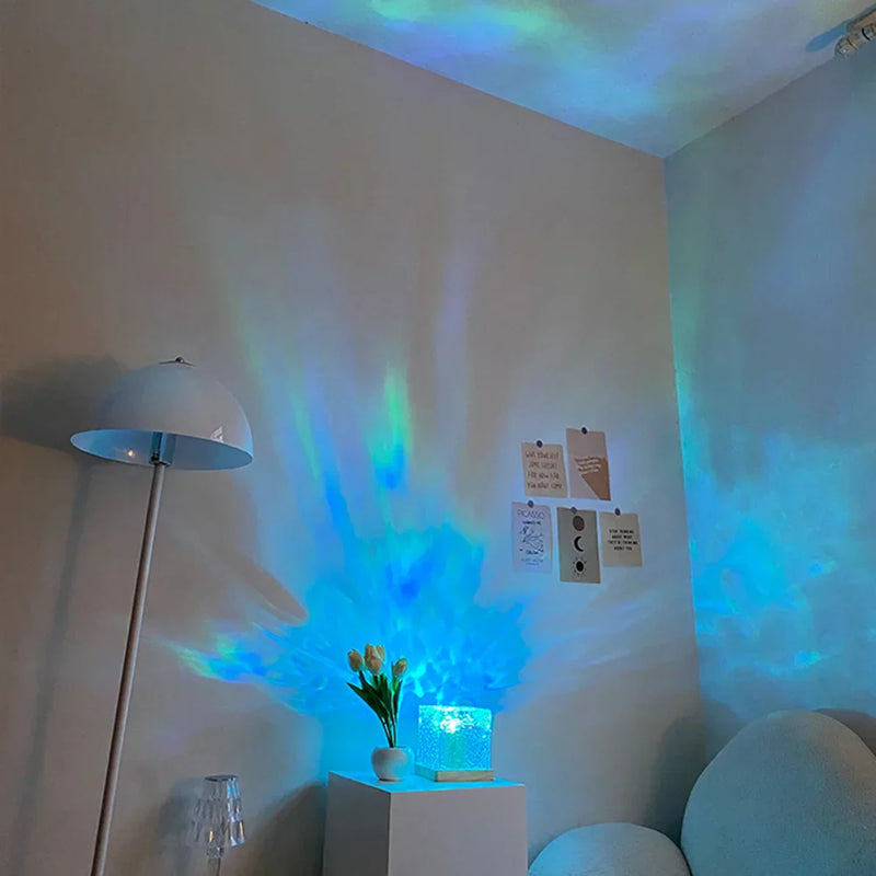 Aurora Box Projetor Led Rotativo