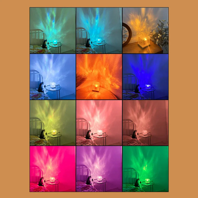 Aurora Box Projetor Led Rotativo