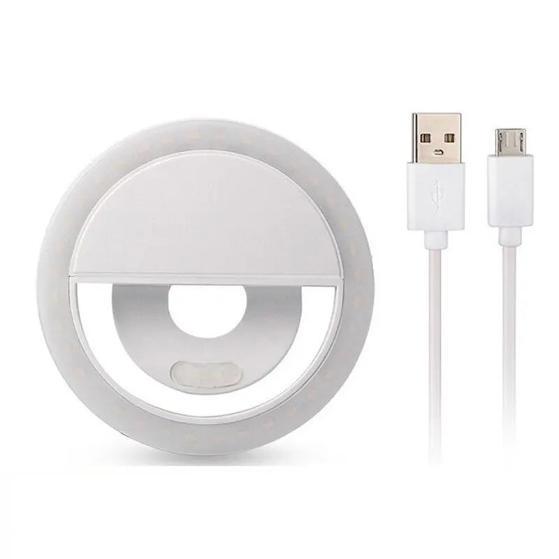 Mini Ring Light p/ Celular - Luz de Selfie