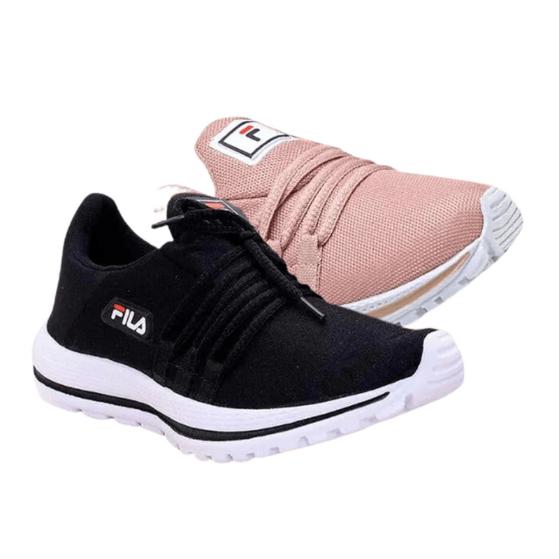 Combo 2 Pares - Tênis Esportivo Casual Fila