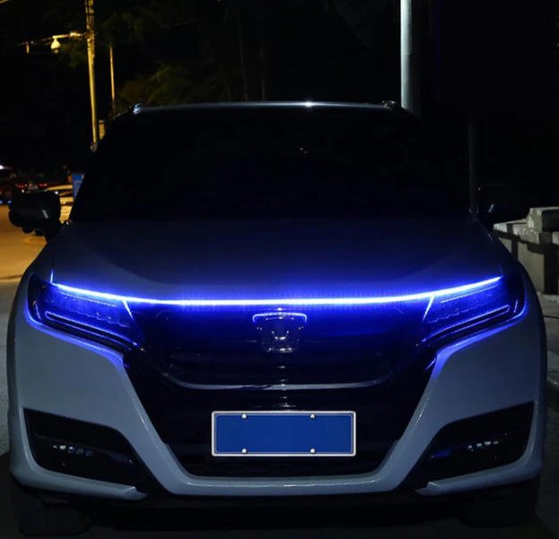 Fita LED 12v DRL para Capô de Carro