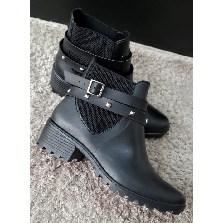 Botinha Feminina Galocha com Detalhes + Frete Grátis + Envio Imediato + Brinde