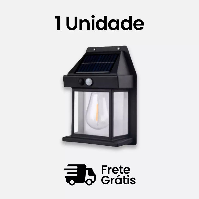 Ecoluz™ | Refletor Solar Retro com detector de movimento