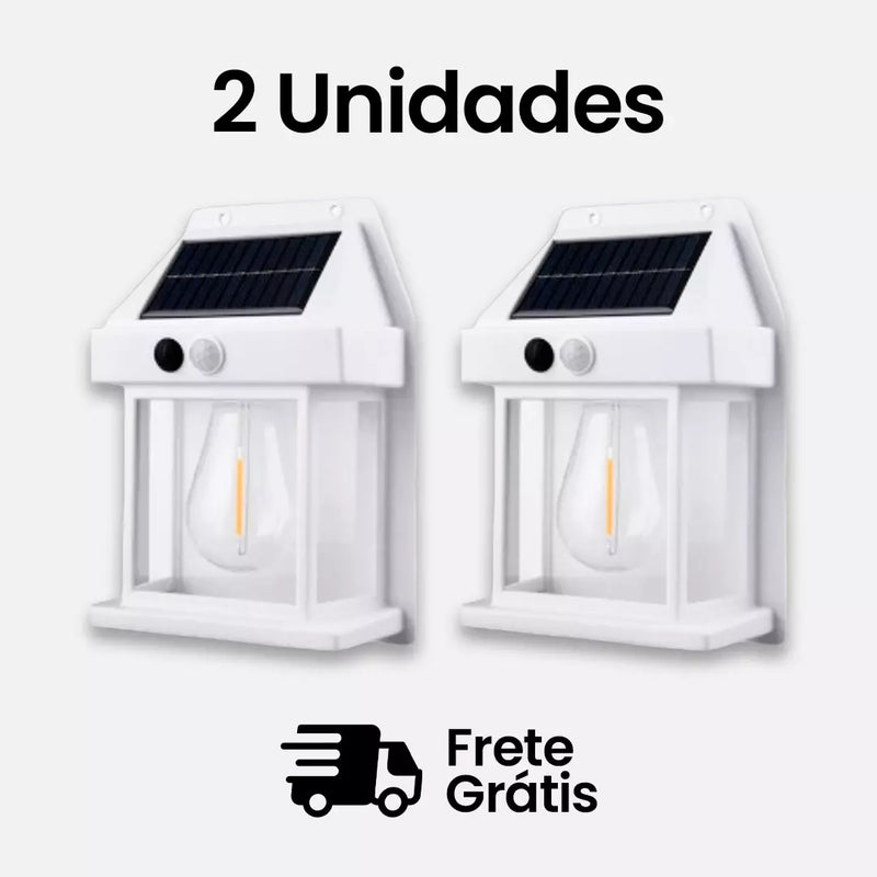 Ecoluz™ | Refletor Solar Retro com detector de movimento