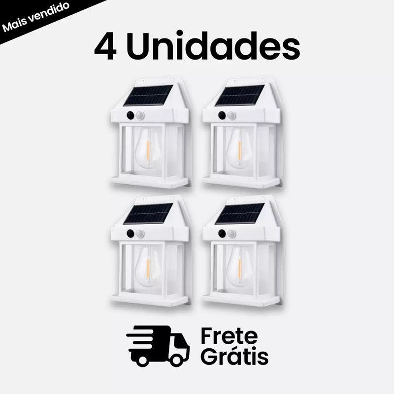 Ecoluz™ | Refletor Solar Retro com detector de movimento