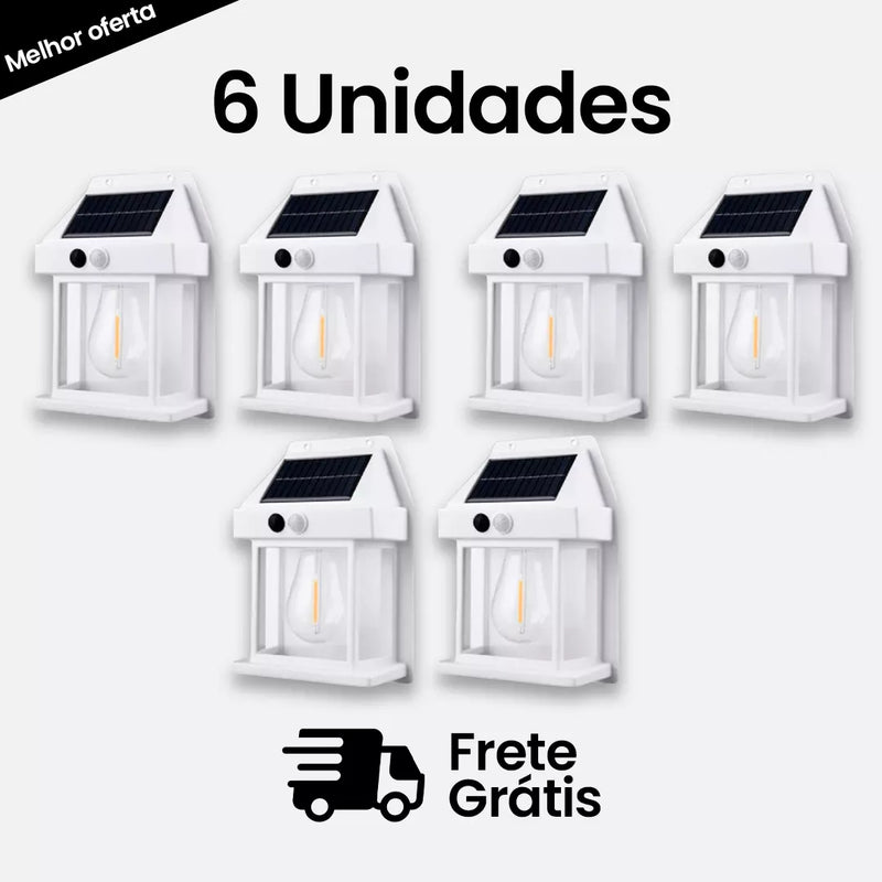 Ecoluz™ | Refletor Solar Retro com detector de movimento