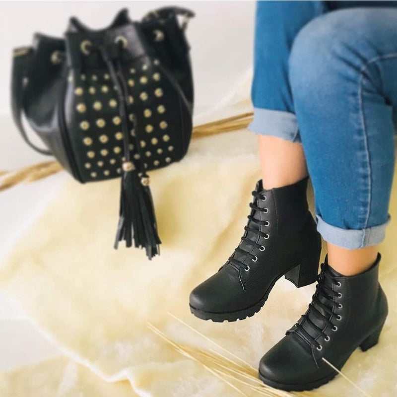 Coturno Bota Feminina Verniz Cano Curto Confort + Frete Grátis + Envio Imediato + Brinde