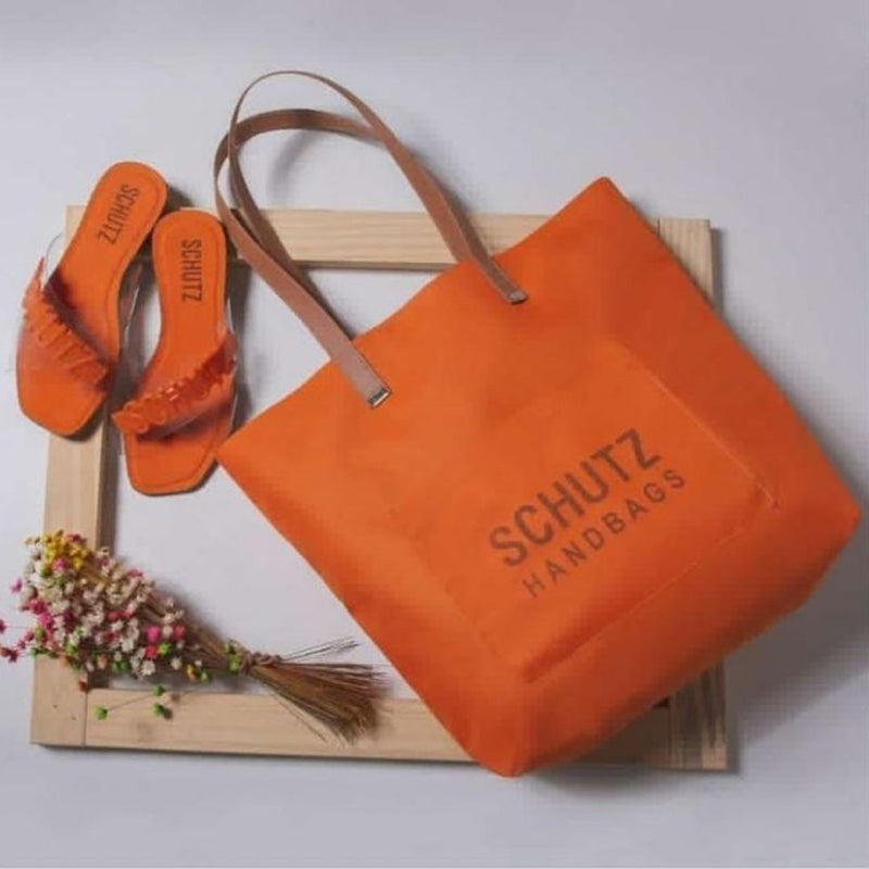 Kit Praia Sandália + Bolsa Schutz + Frete Grátis