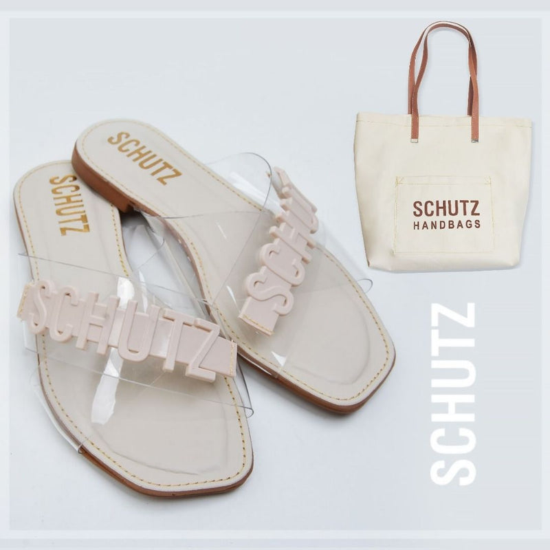 Kit Praia Sandália + Bolsa Schutz + Frete Grátis