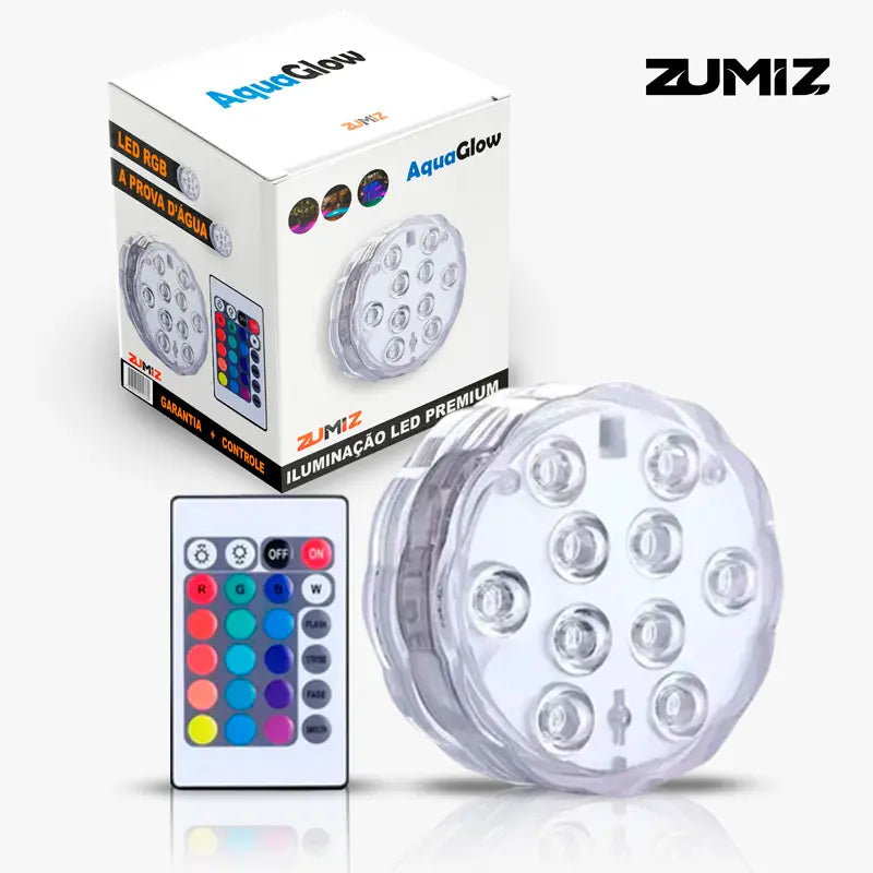 AquaGlow® | Iluminação Premium Para Piscina com Controle Remoto