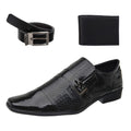 Kit Sapato Social Masculino + Cinto + Carteira Estilo e Conforto - Frete Grátis - Envio Imediato - Brinde