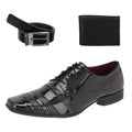 Kit Sapato Social Masculino + Cinto + Carteira Estilo e Conforto - Frete Grátis - Envio Imediato - Brinde