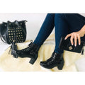 Coturno Bota Feminina Verniz Cano Curto Confort + Frete Grátis + Envio Imediato + Brinde